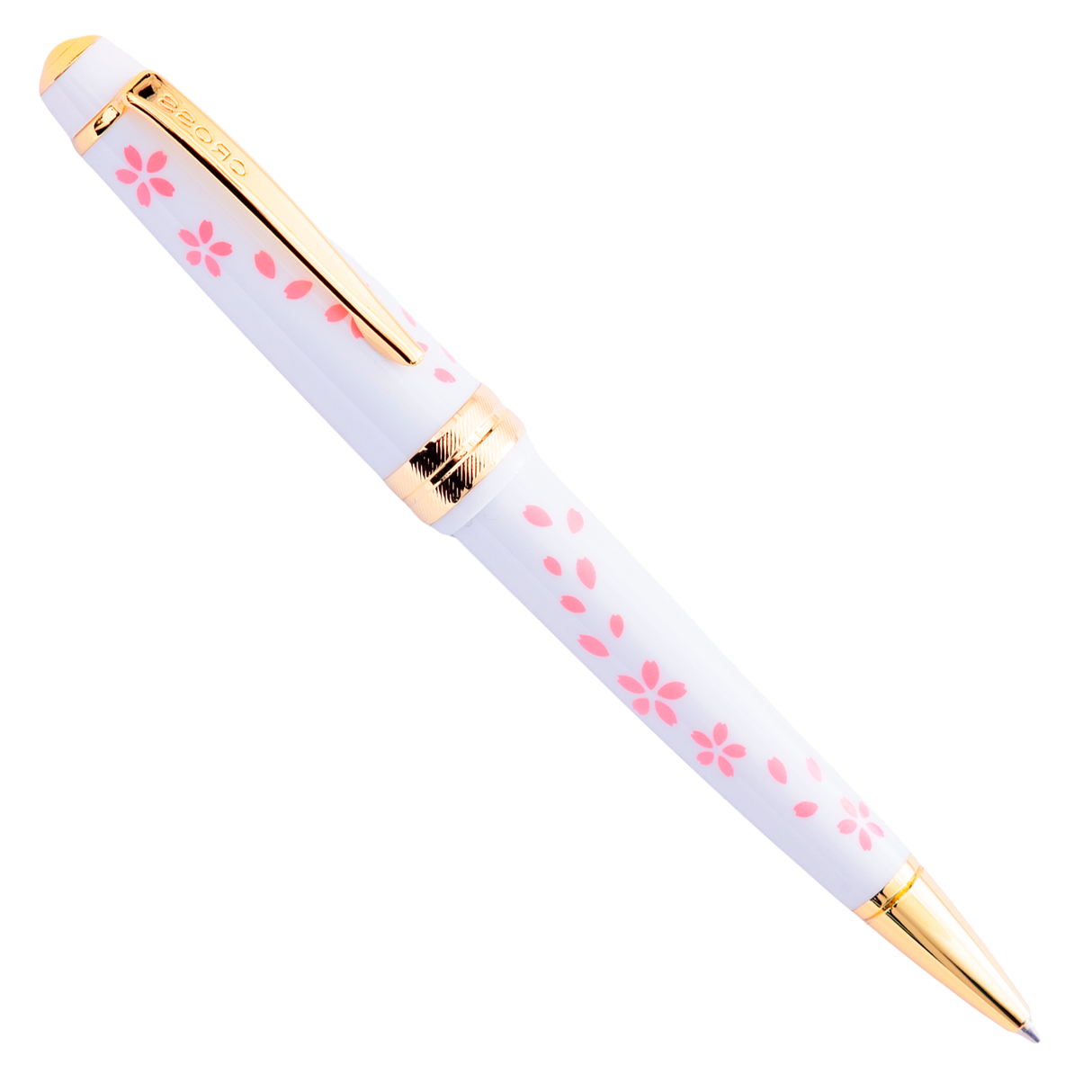 Cross Bailey™ Light White w/Pink Petals - Ballpoint