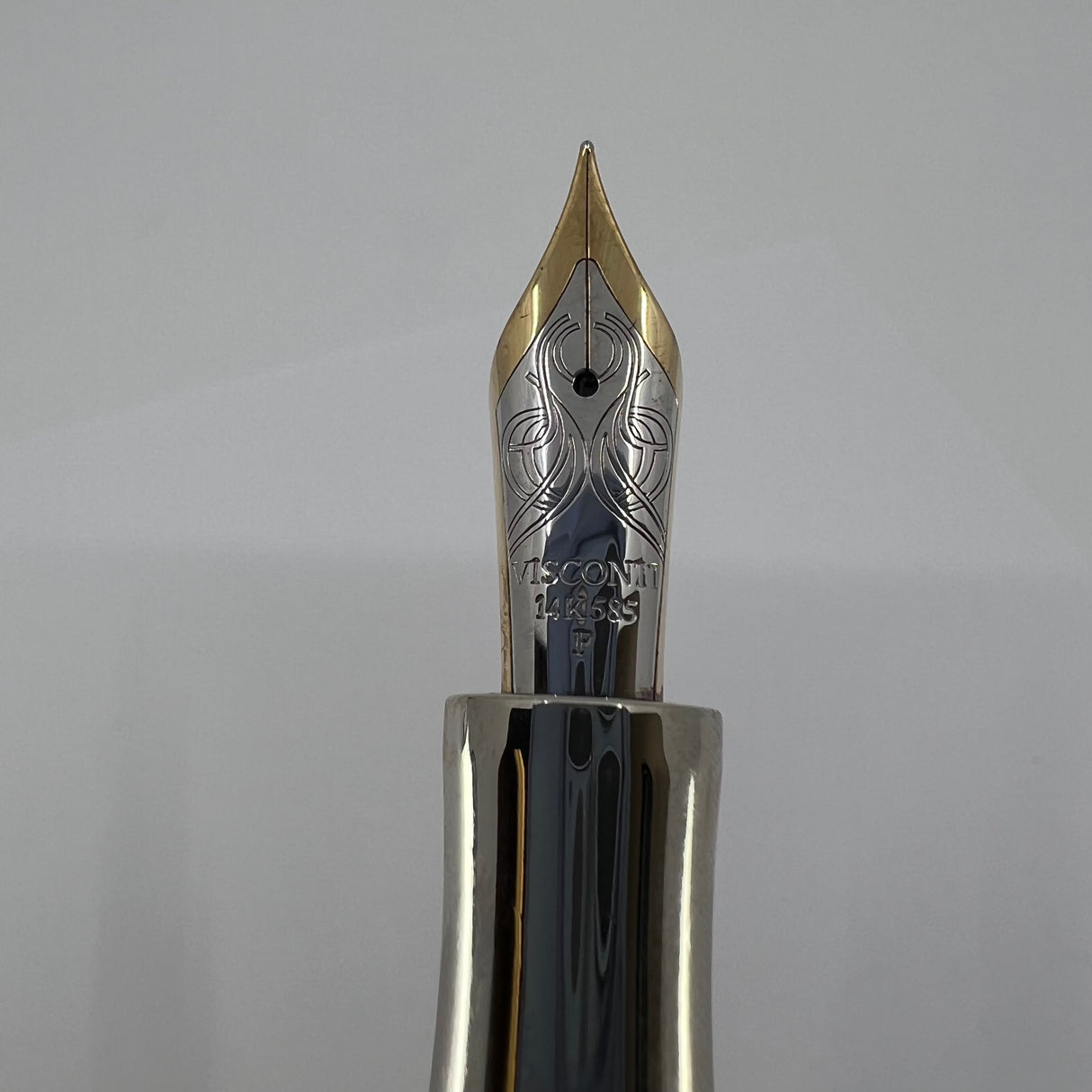 Visconti Amigdala "You & Me" Blue Marbled Limited Edition Fountain Pen - Fine 14kt Gold Nib
