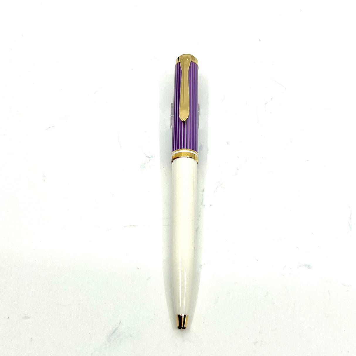 Pelikan K600 Violet-White Striped Ballpoint Pen