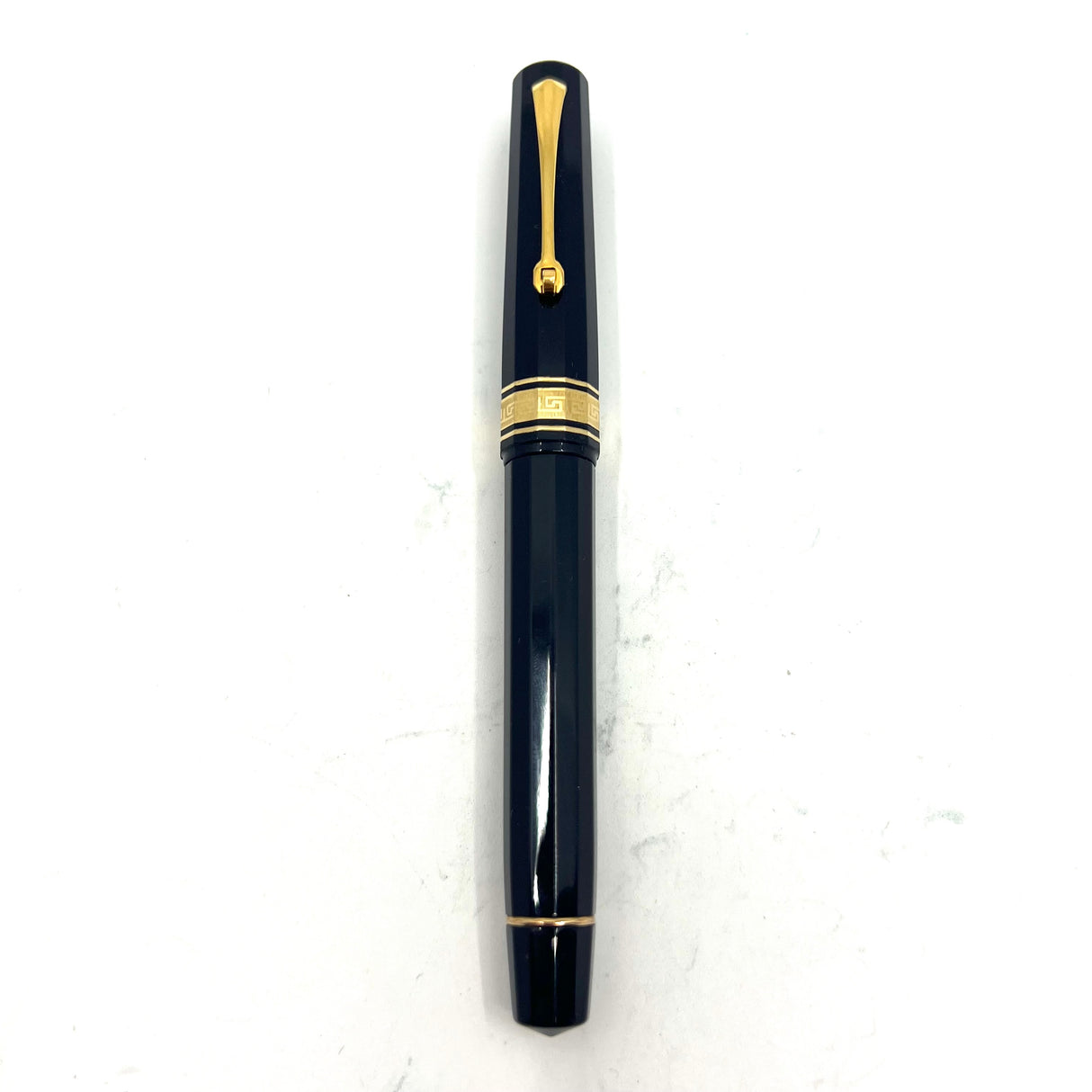 Omas Paragon Mid-Size Navy Blue Facetted Fountain Pen