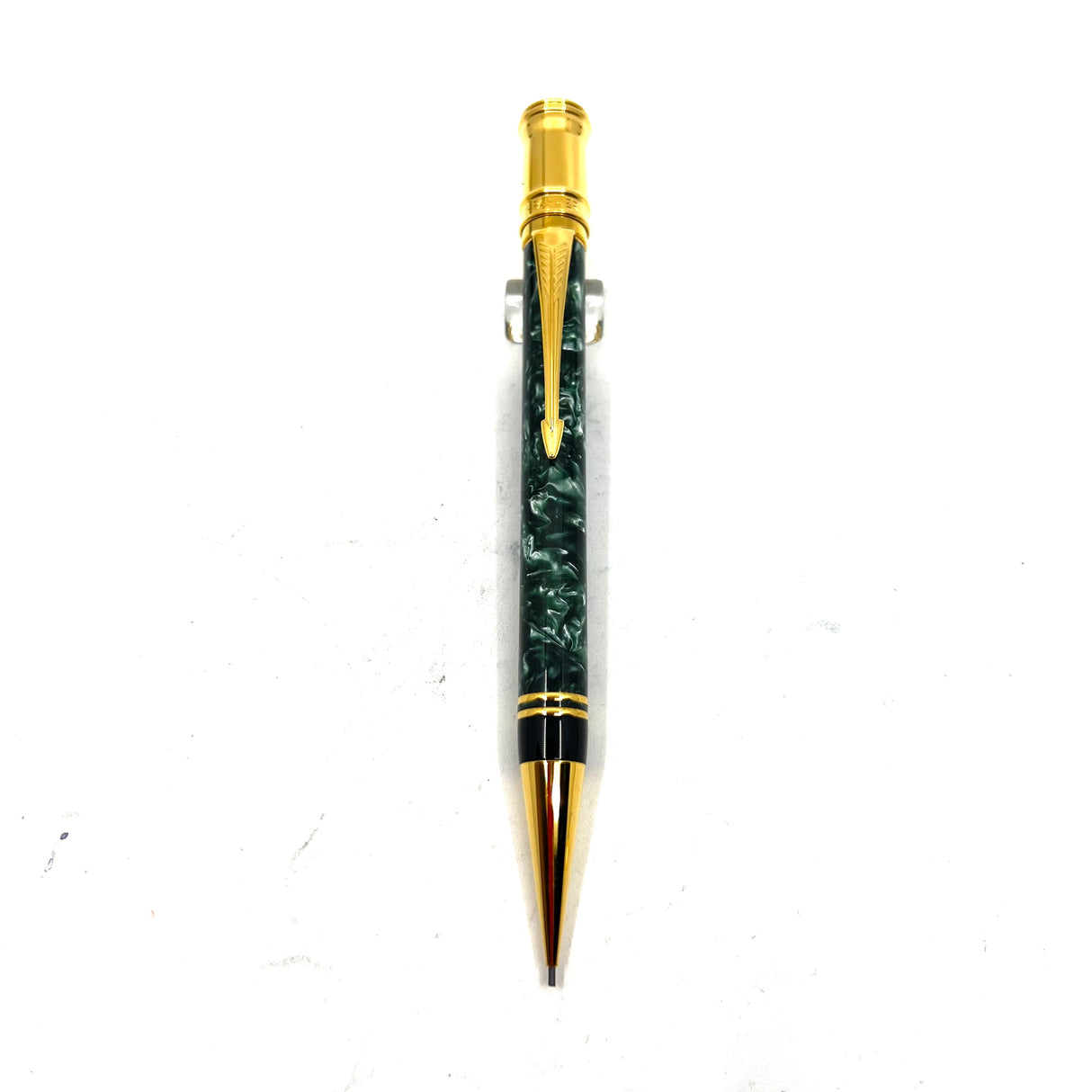 Parker Duofold Green Marble Mechanical Pencil - 0.9mm