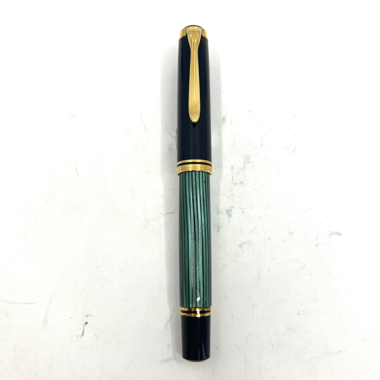 Pelikan M800 Green Striped Fountain Pen - W. Germany Early Model