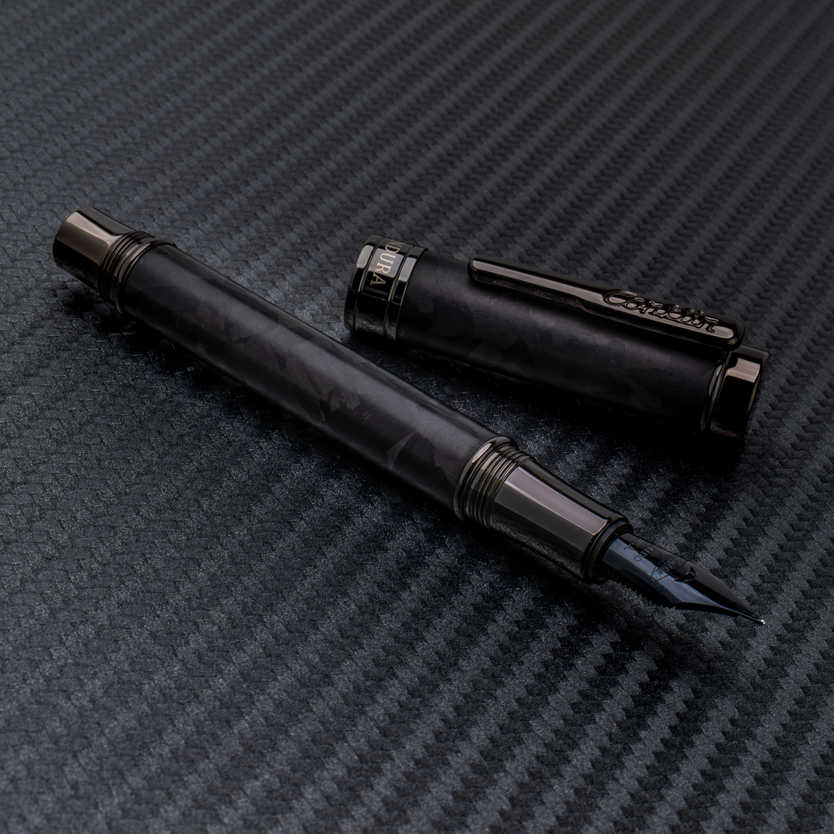 Conklin Endura Forged Carbon Fountain Pen Collection