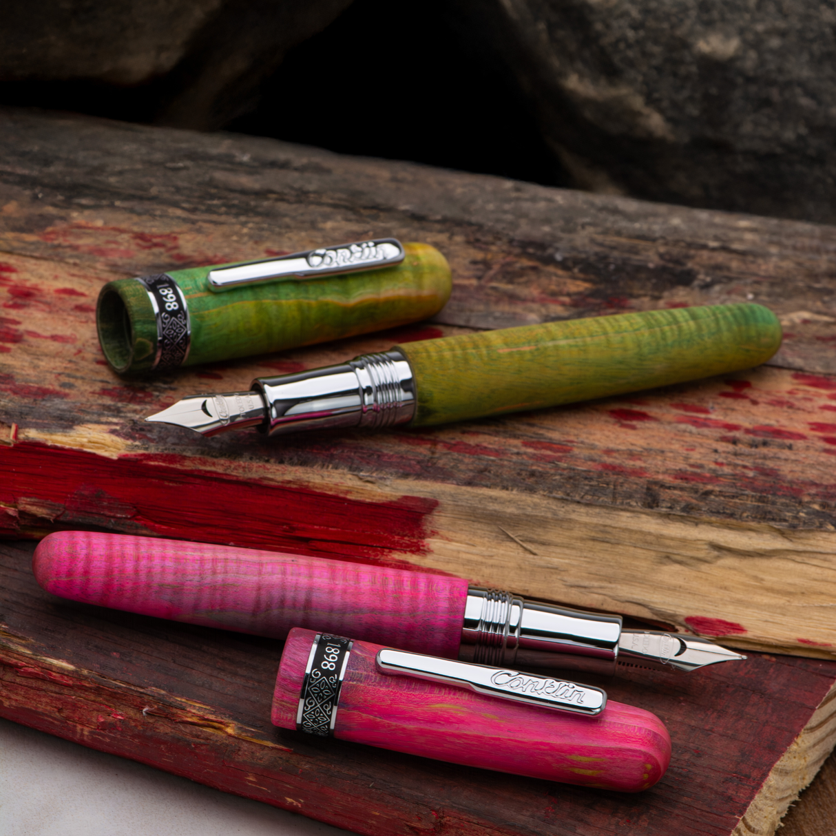 Conklin 1898 Stabilized Wood Matte Fountain Pen Collection