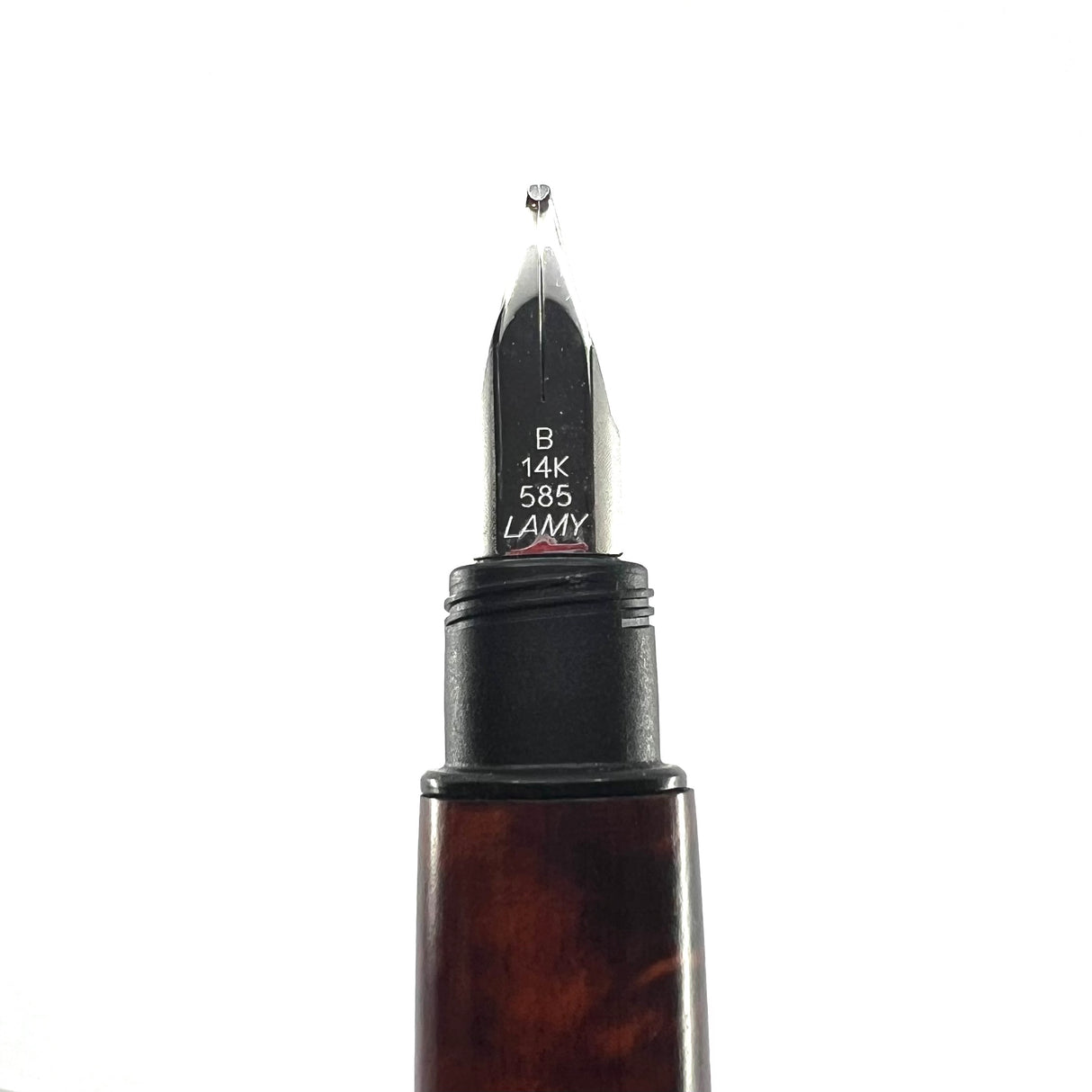 Lamy Accent Briarwood & Black Lacquered Fountain Pen - Broad 14kt Gold Nib