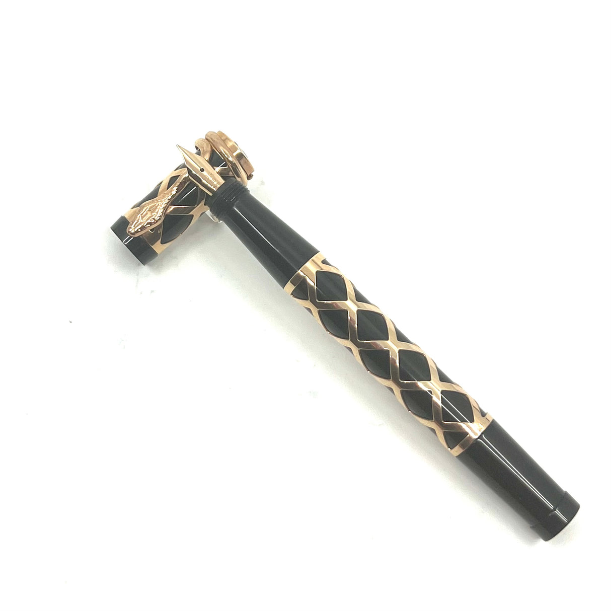 Stylochap (Paris) Filigree Retractable Nib Safety Fountain Pen Limited Edition (1985)