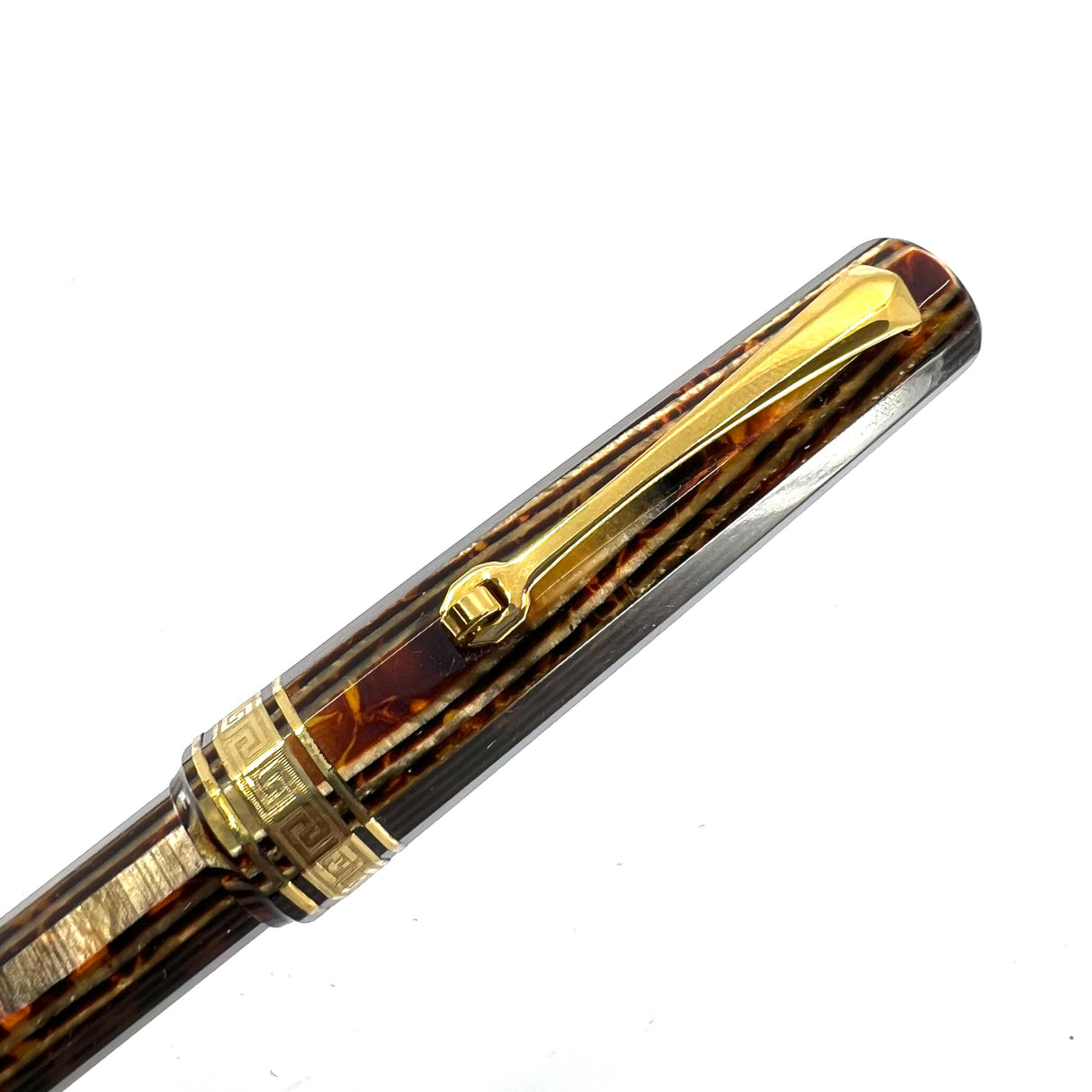 OMAS Original Style Arte Italiana Arco Bronze Celluloid Paragon Ballpoint Pen (Ca. 1997) - Compatible Refills Now Available!