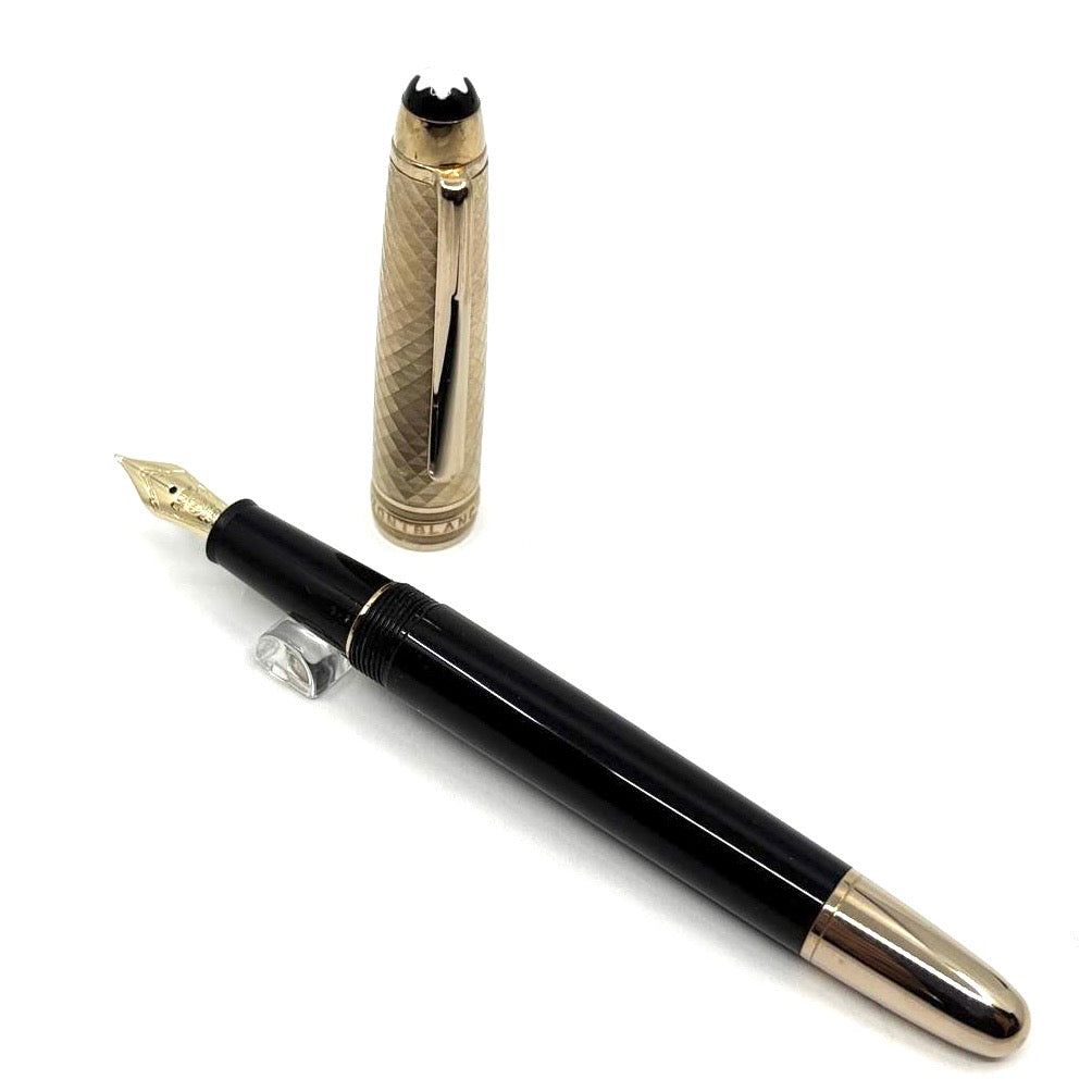 Montblanc Solitaire Doue Geometric Dimension Gold-Plated Classique #145 Fountain Pen