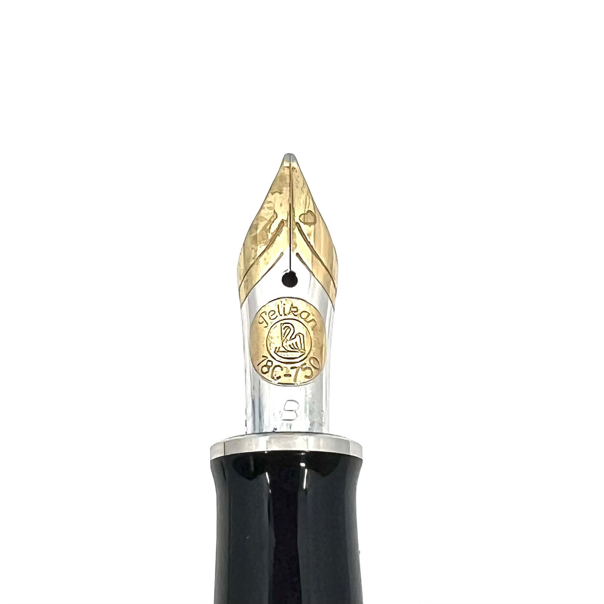 Pelikan M730 Souveran Sterling Silver & Black Fountain Pen - Scarce!