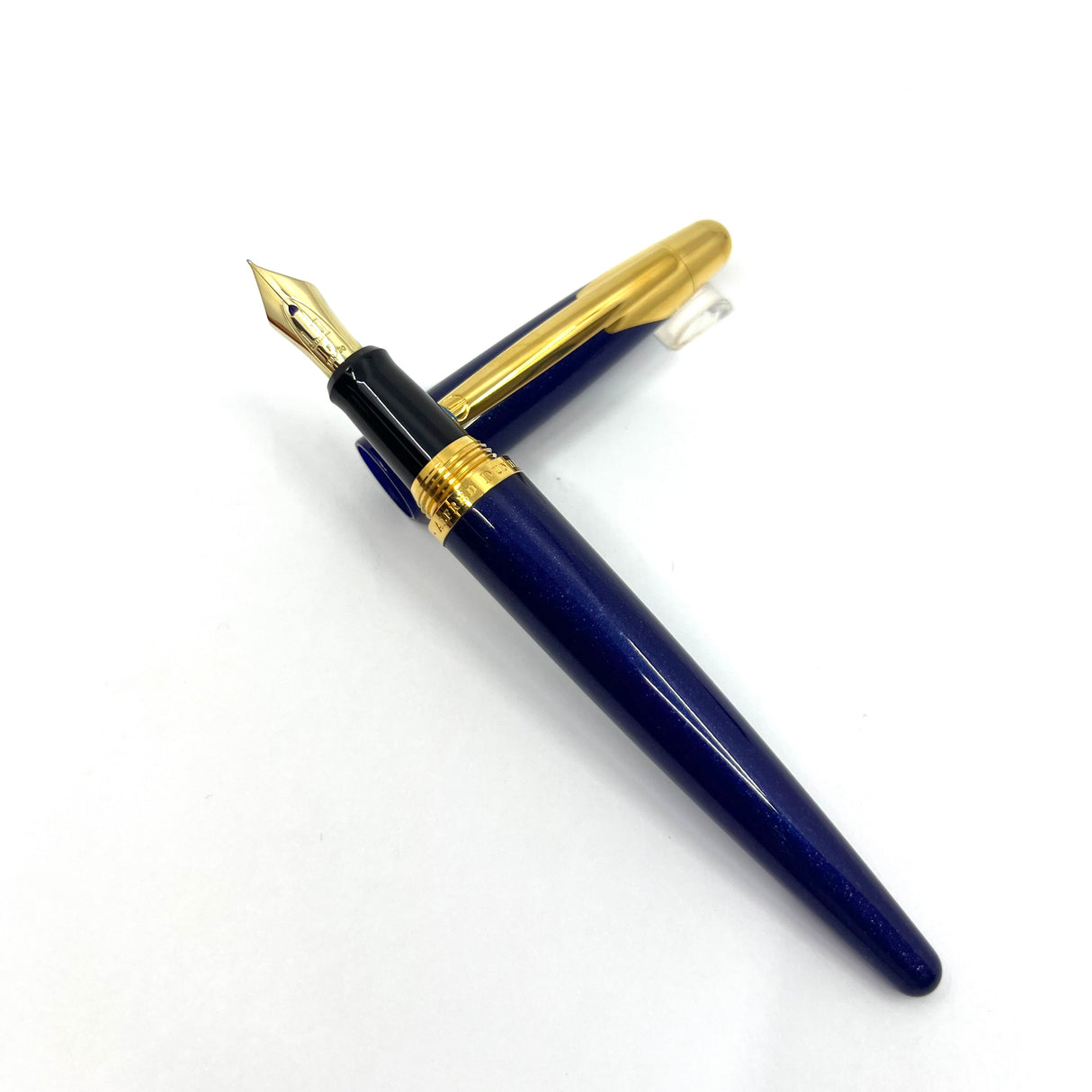 Dunhill AD2000 Cobalt Blue Galaxy Fountain Pen - Fine 18kt Gold Nib