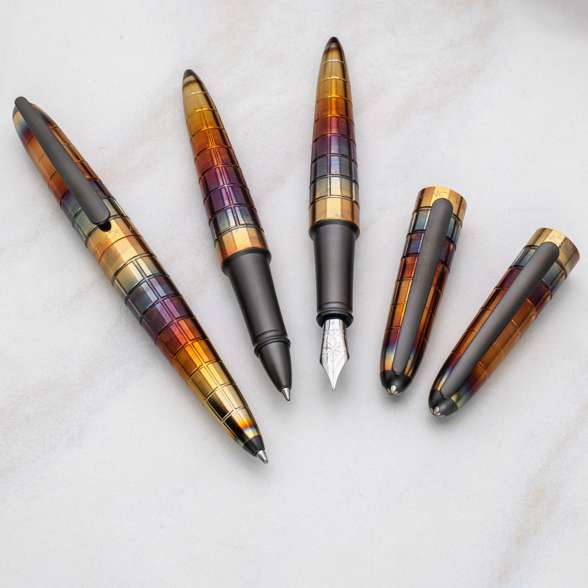 Diplomat Aero Rhomb Flame Fountain Pen collection