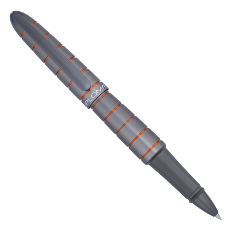 Diplomat Elox Ring Grey/Orange - Rollerball
