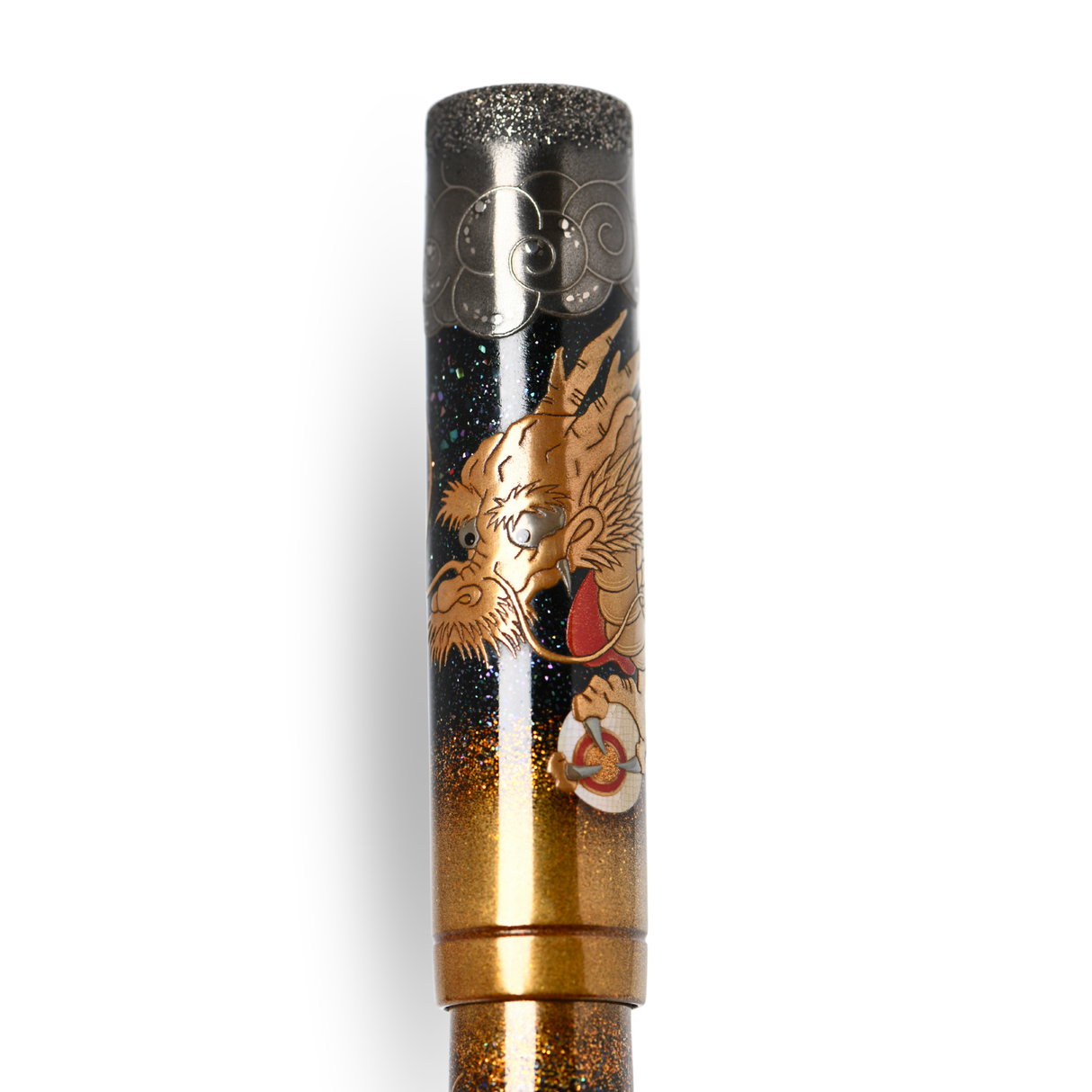 Namiki Emperor Double Dragon Maki-e Fountain Pen - Broad 18kt Gold Nib