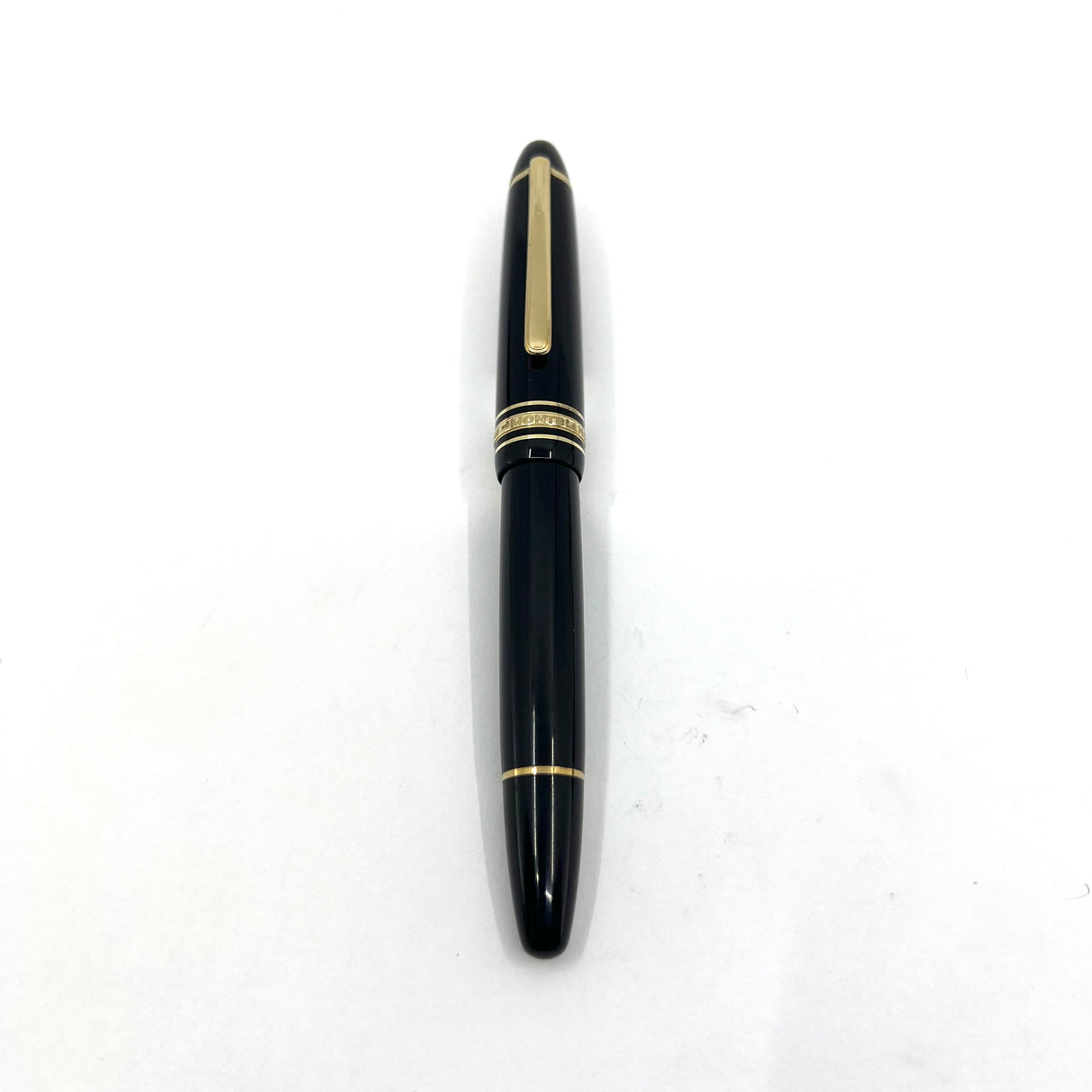 Montblanc #146 LeGrand Meisterstuck Black Resin Fountain Pen - Flexible Broad 14kt Gold Nib