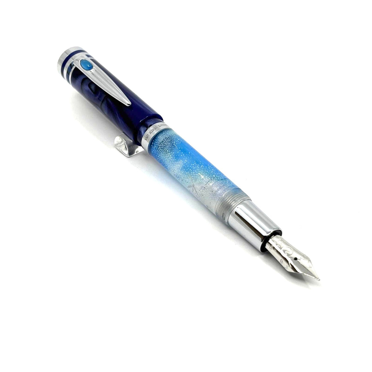 Monteverde Walt Disney Limited Edition Fantasia Blue Fountain Pen - Broad 14kt Gold Nib