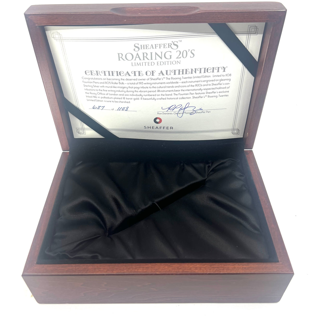 Sheaffer Roaring Twenties Sterling Silver Limited Edition Fountain Pen - Medium 18kt Gold Nib