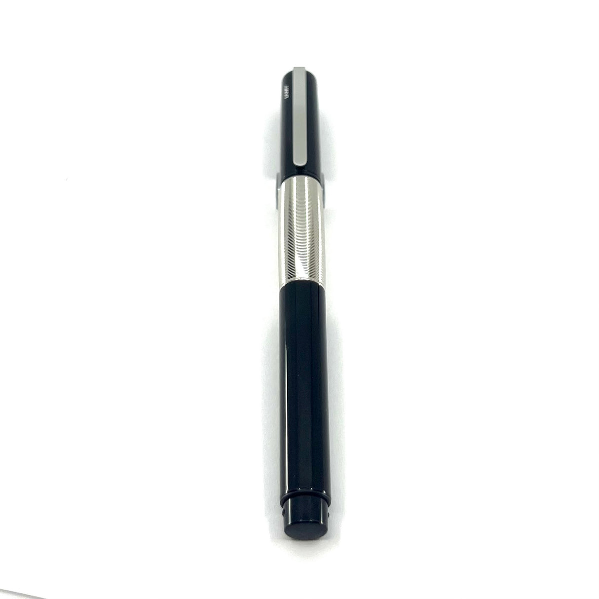 Lamy Accent White Metal & Black Lacquered Fountain Pen - Broad 14kt Gold Nib