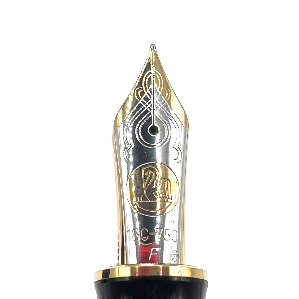 Pelikan Souveran M1000 Black Fountain Pen with Gold-Plated Trim- Flexible Fine 18kt Gold Nib