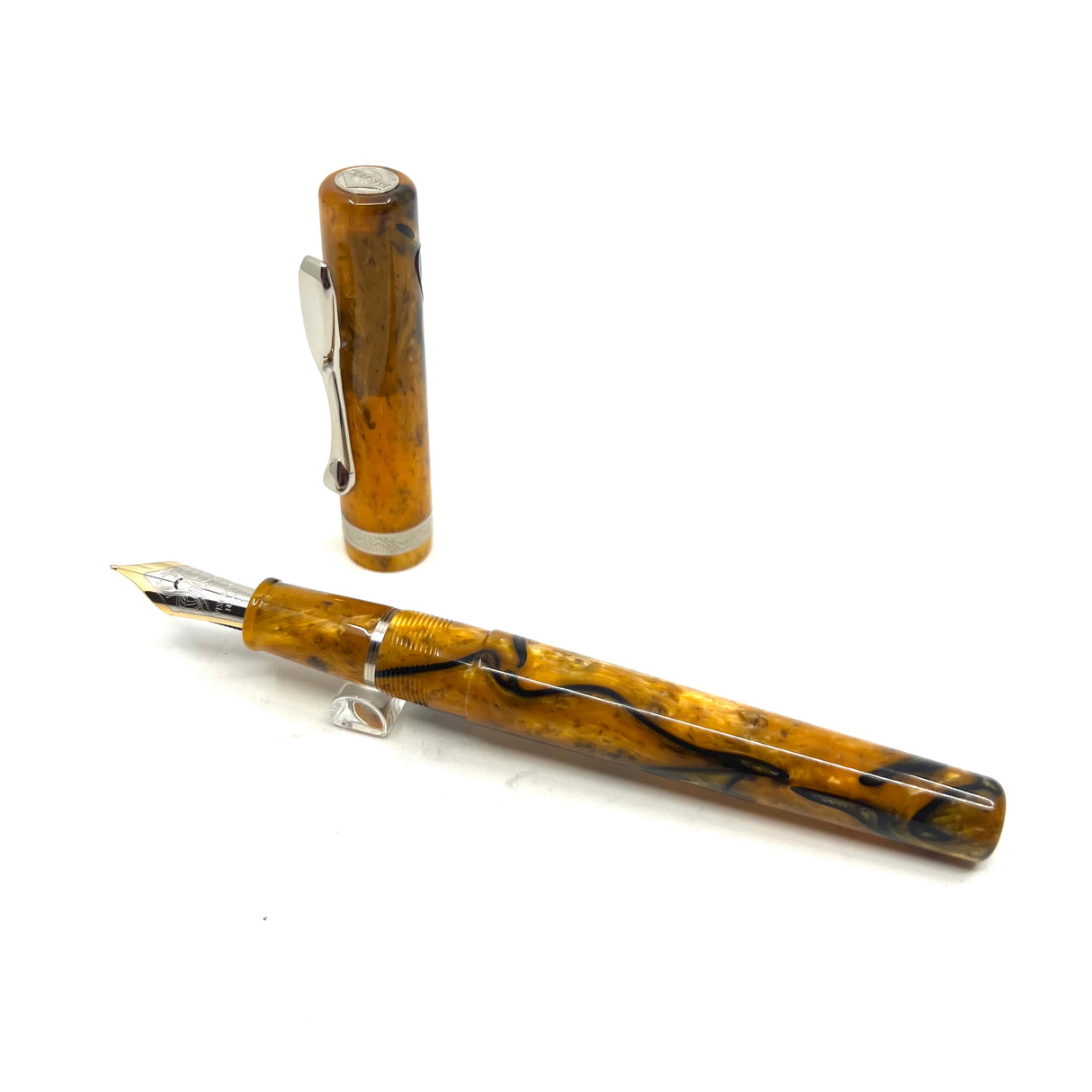 Visconti Voyager Marbled Amber Fountain Pen