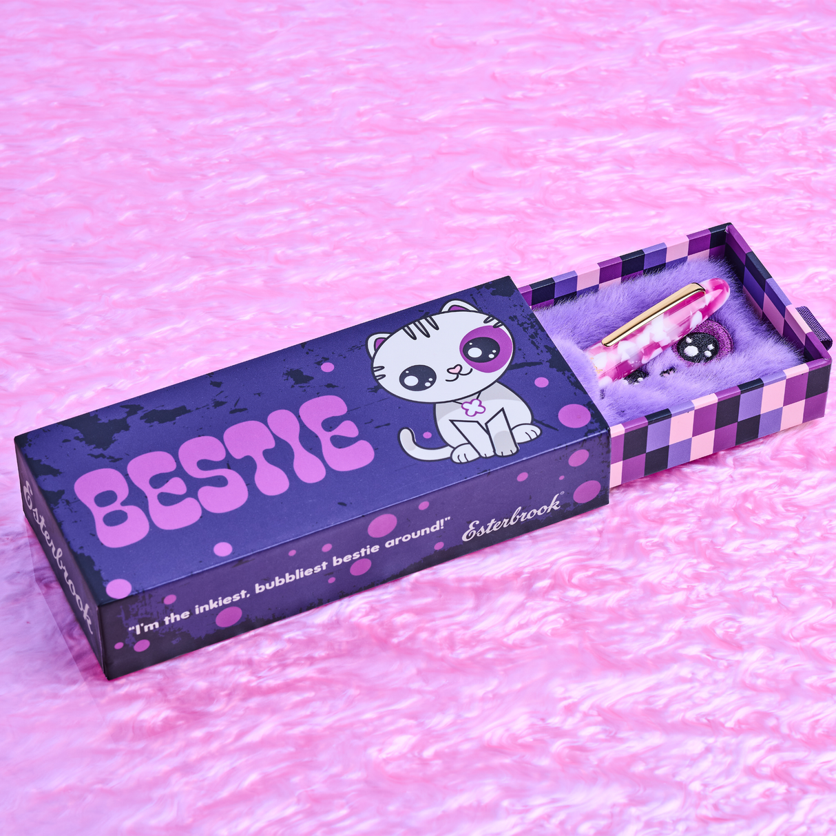 Esterbrook Estie Bestie Fountain Pen Bubble Gum Pink & Sugar Plum Purple Collection