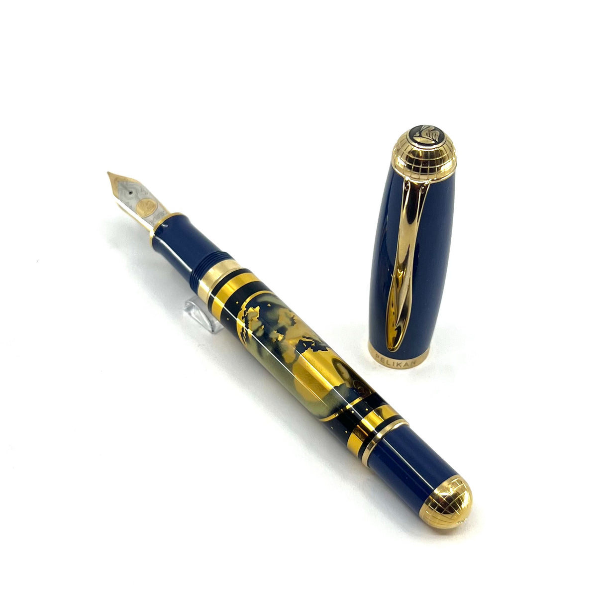 Pelikan M1000 Blue Planet Limited Edition Fountain Pen - Fine 18kt Gold Nib