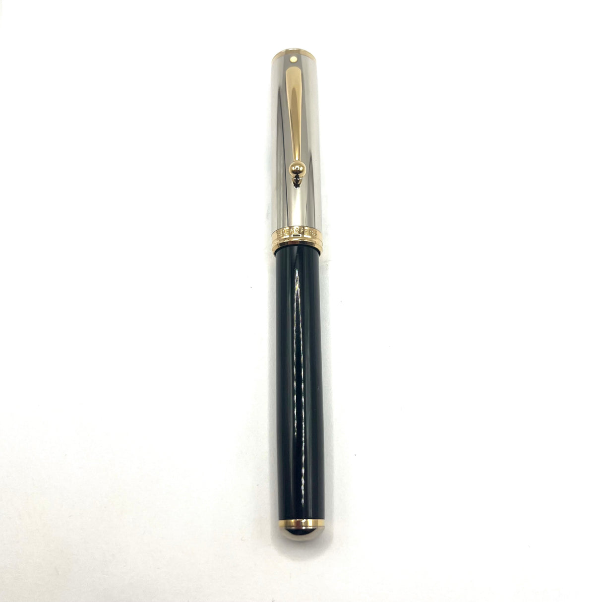 Sheaffer for Levenger Grande Royal Palladium Connaisseur Fountain Pen - Broad 14kt Gold Nib