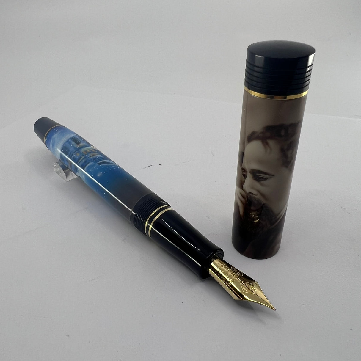 Conway-Stewart UK Charles Dickens "A Christmas Carol" Limited Edition Hand Painted Fountain Pen - Fine 18kt Gold Nib - Number 1 of Only 8 Pens Made (2006)!!!