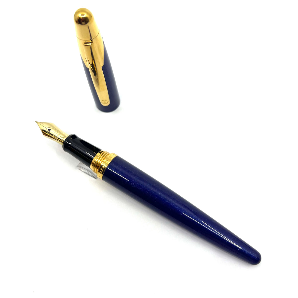 Dunhill AD2000 Cobalt Blue Galaxy Fountain Pen - Fine 18kt Gold Nib