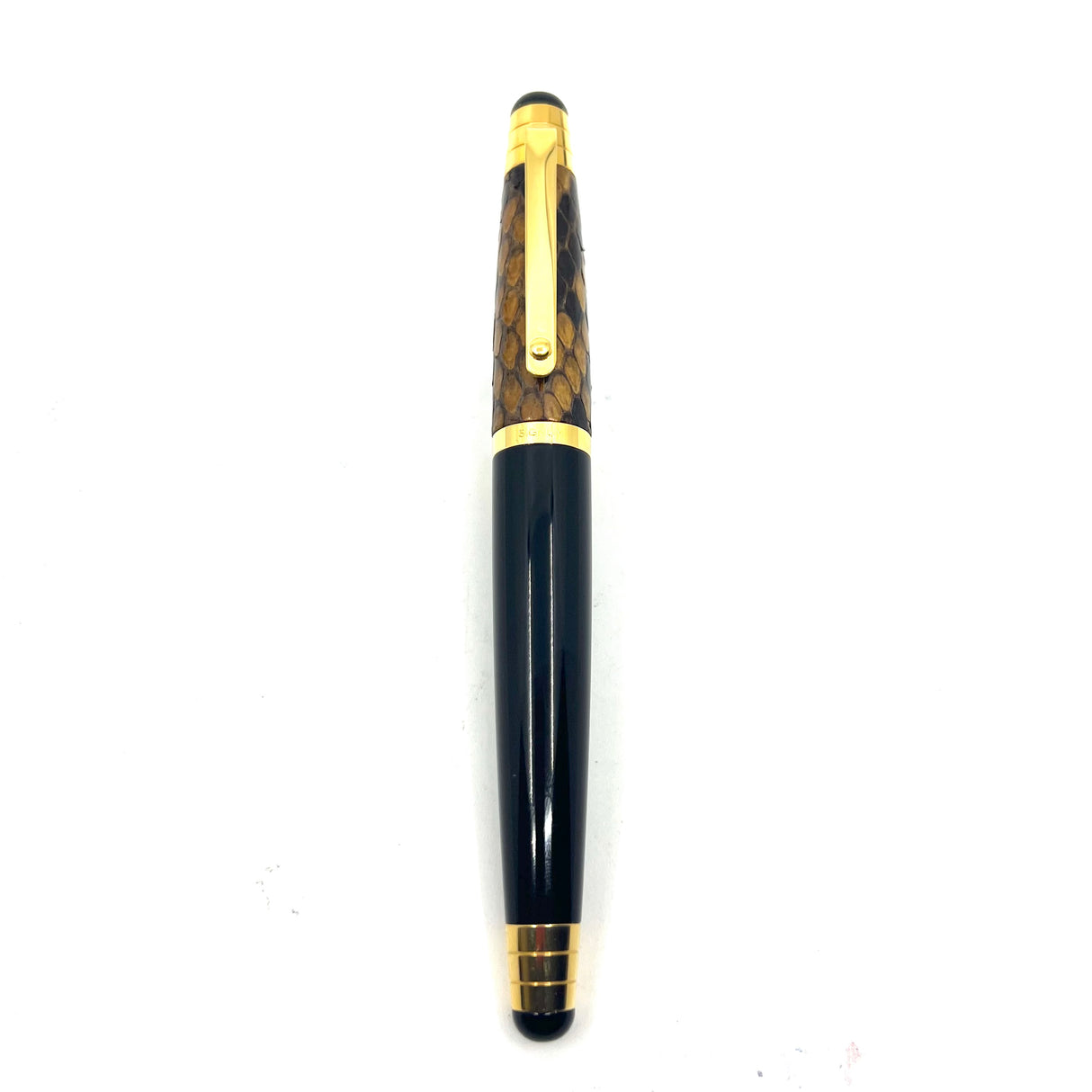 Signum (Italy) Black/Cocoa Python Skin Fountain Pen