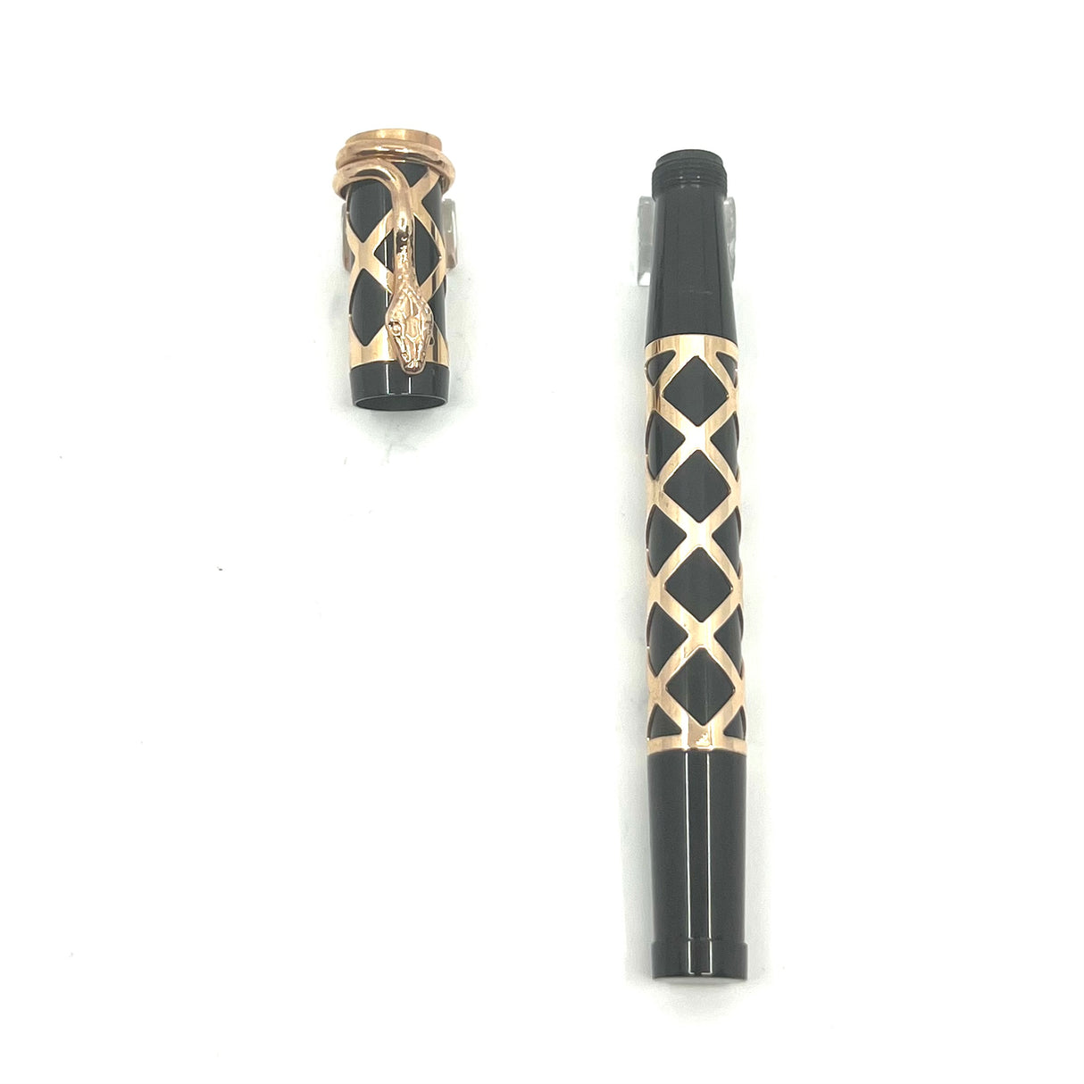 Stylochap (Paris) Filigree Retractable Nib Safety Fountain Pen Limited Edition (1985)