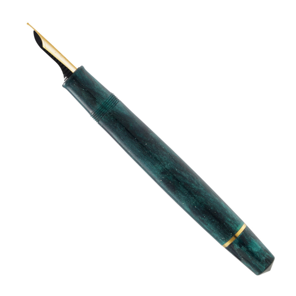 OMAS Bologna Fountain Pen Smeraldo Elegante (Elegant Emerald) Gold Trim