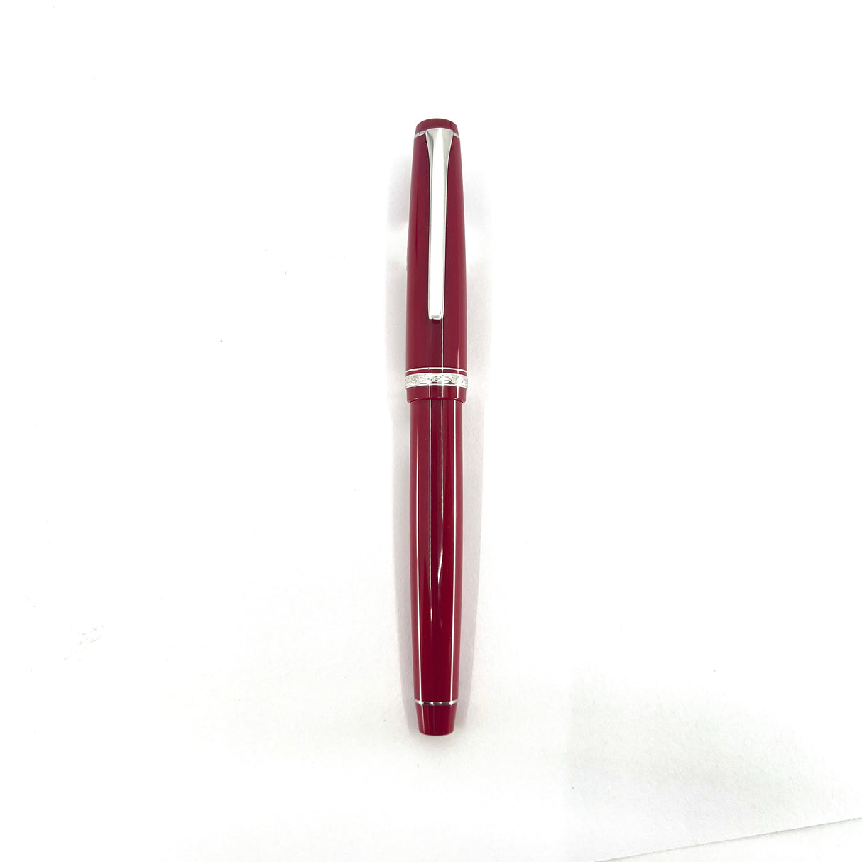 Pilot Red Resin Falcon Fountain Pen - Flexible Broad 14kt Gold Nib