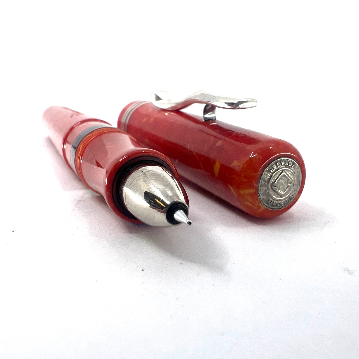 Visconti Voyager Coral Celluloid 10 years anniversary 1988-1998 - Eco-Rollerball