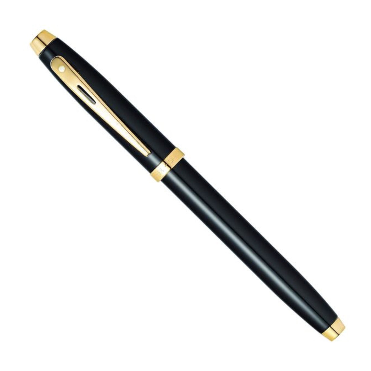 Sheaffer 100 Glossy Black w/Gold Trim - Fountain Pen