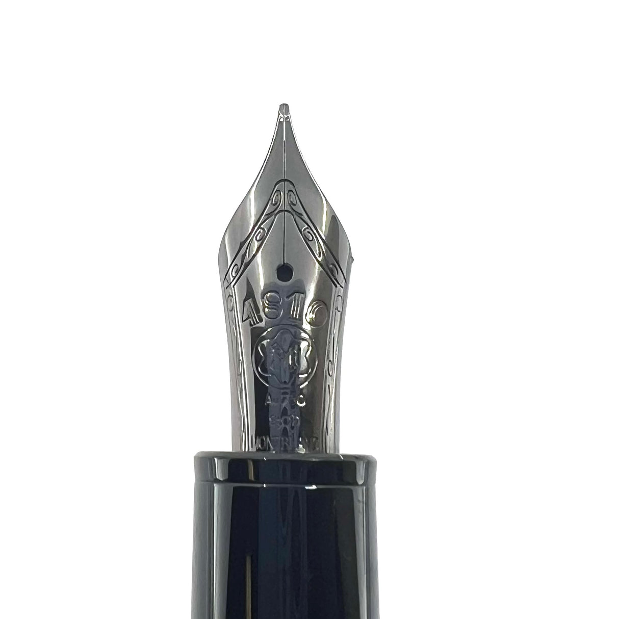 Montblanc Meisterstuck Calligraphy Gold Leaf Solitaire LeGrand Special Edition Fountain Pen - Semi-Flex Fine 18kt Gold Nib