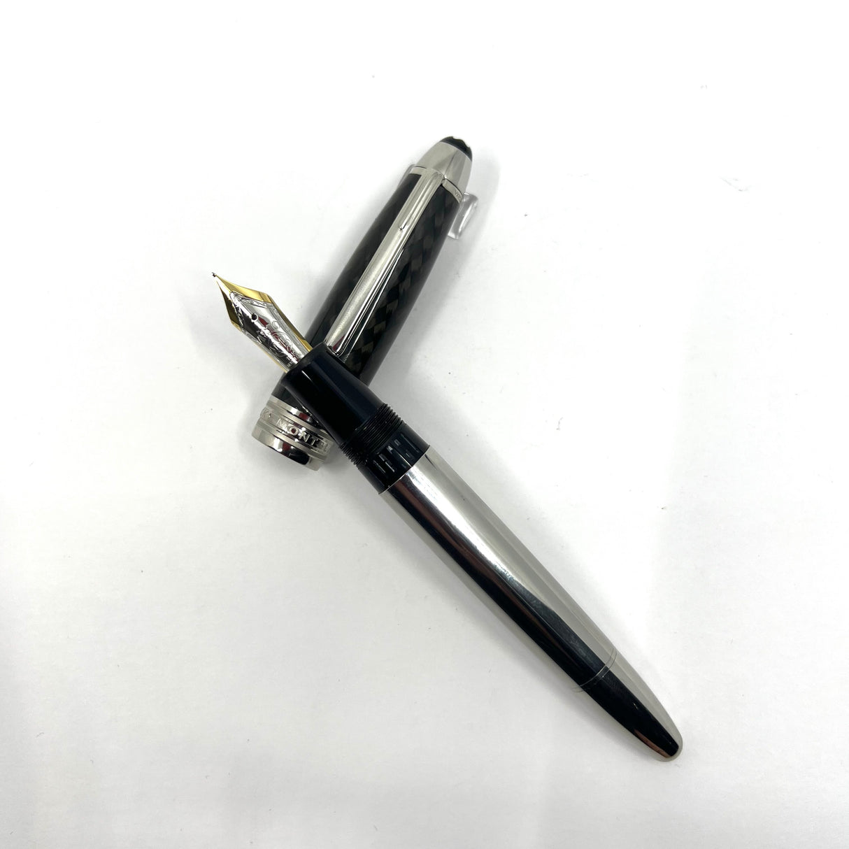 Montblanc Meisterstück Solitaire Le Grand Carbon Steel #146 Fountain Pen