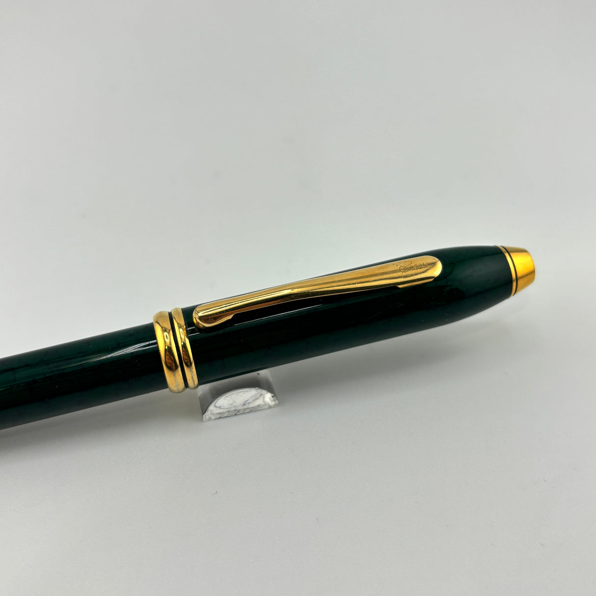 Cross Townsend Dark Green Gold trim and clip - Roller Ball