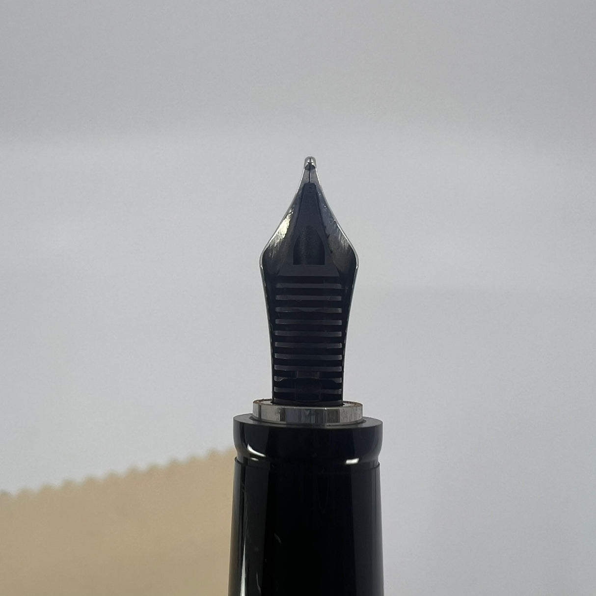 Montblanc Boheme Steel Noir Fountain Pen - Medium 18kt Gold Nib