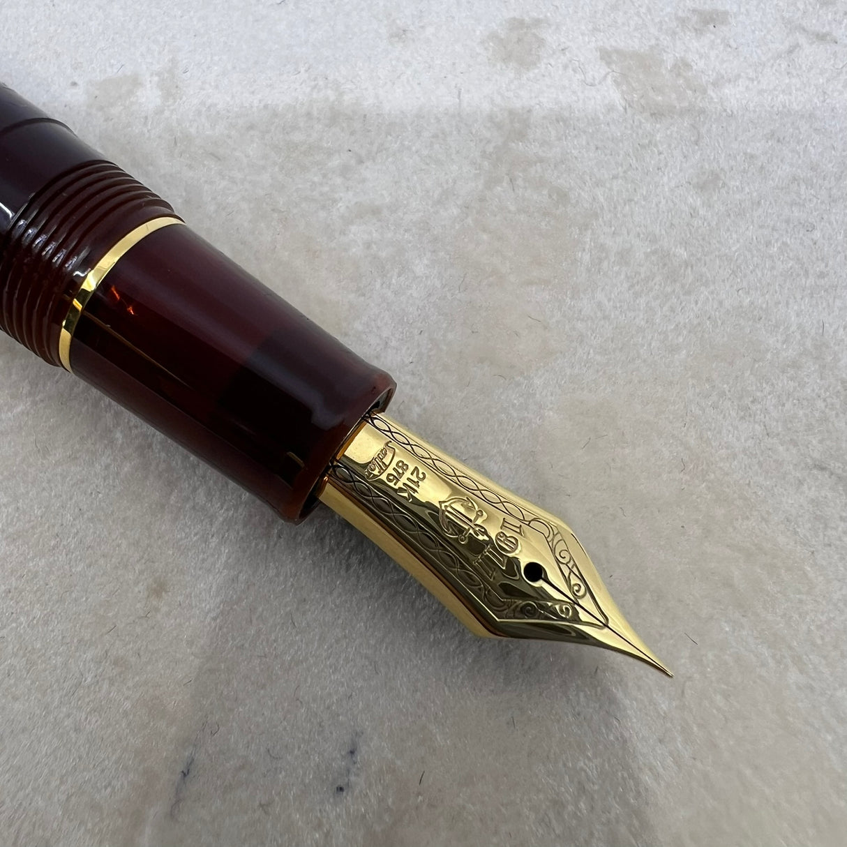 Sailor Standard Professional Gear Brown Fountain Pen - Extra Fine 21 Kt Gold Nib
