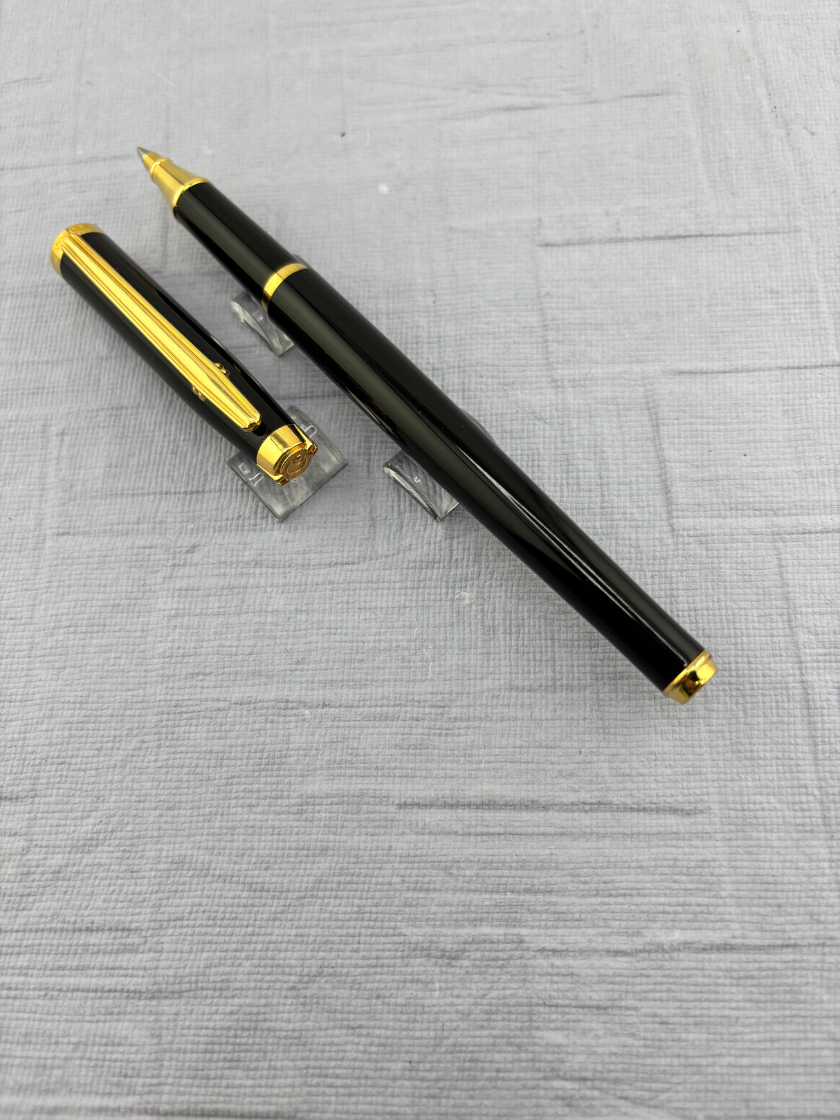 Elysee Black lacquer Gold trim - Made in Germany - Roller Ball