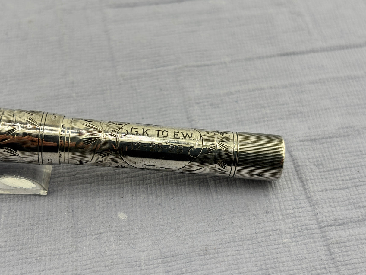 Waterman #452 1/2v Sterling silver Fountain Pen