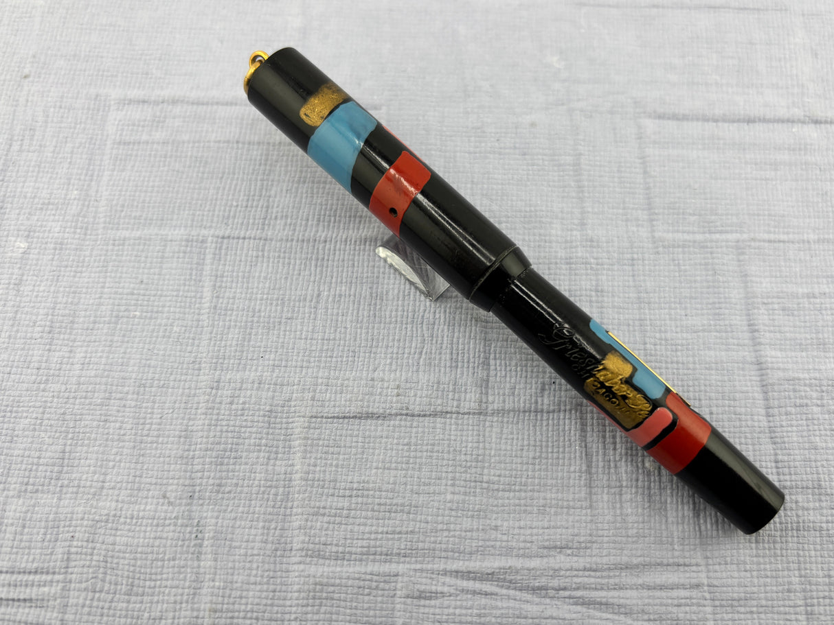 Grieshaber (Chicago) Hand Painted Ring-Top Fountain Pen