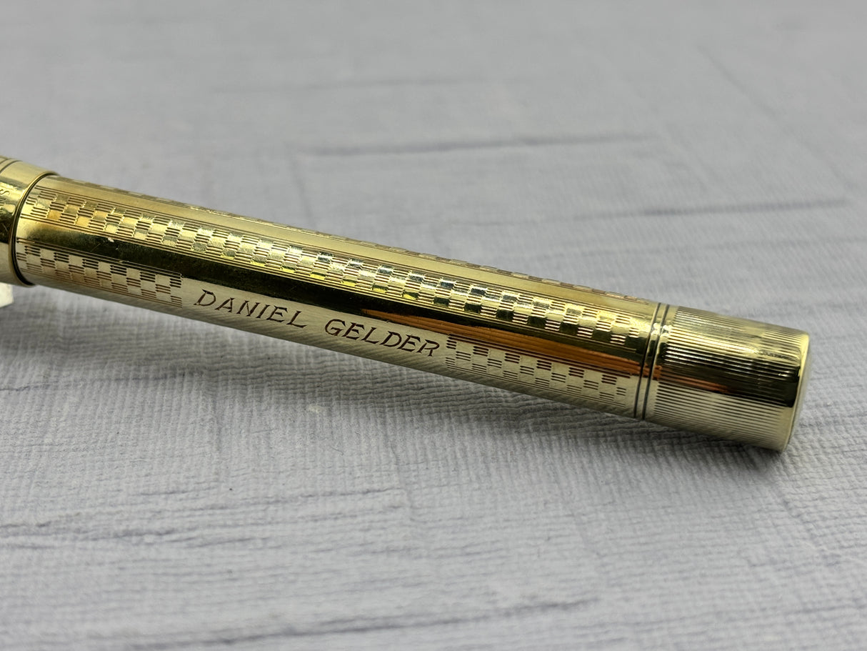 Waterman #554 L.E.C 14Kt Gold Overlay Fountain Pen