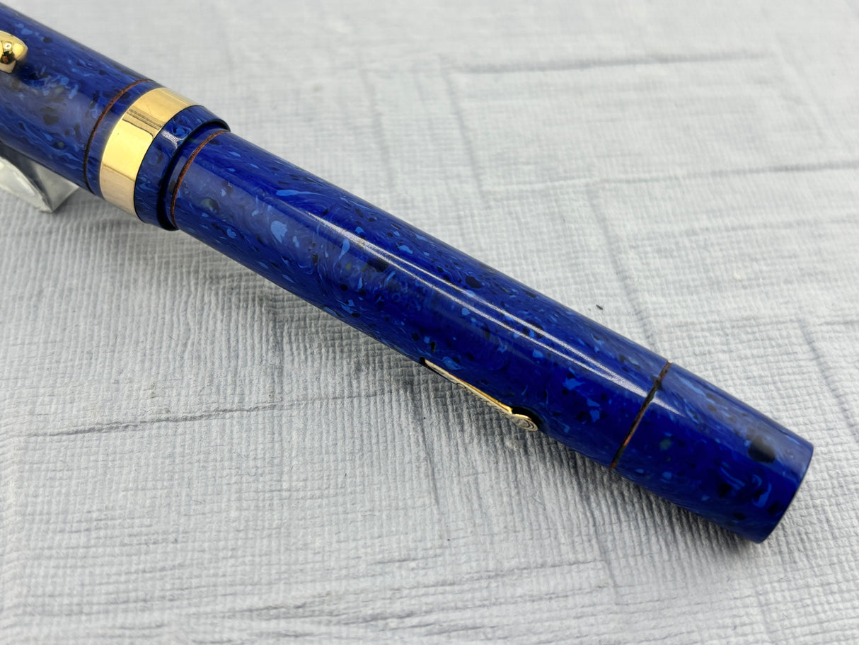 Conklin Endura Senior Lapis Blue Celluloid Fountain Pen