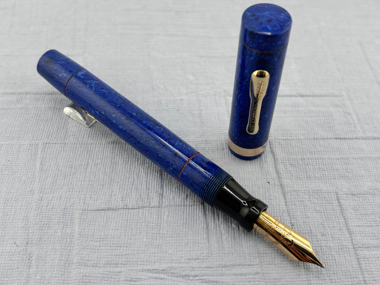 Conklin Endura Senior Lapis Blue Celluloid Fountain Pen
