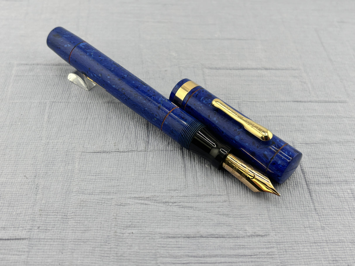 Conklin Endura Senior Lapis Blue Celluloid Fountain Pen