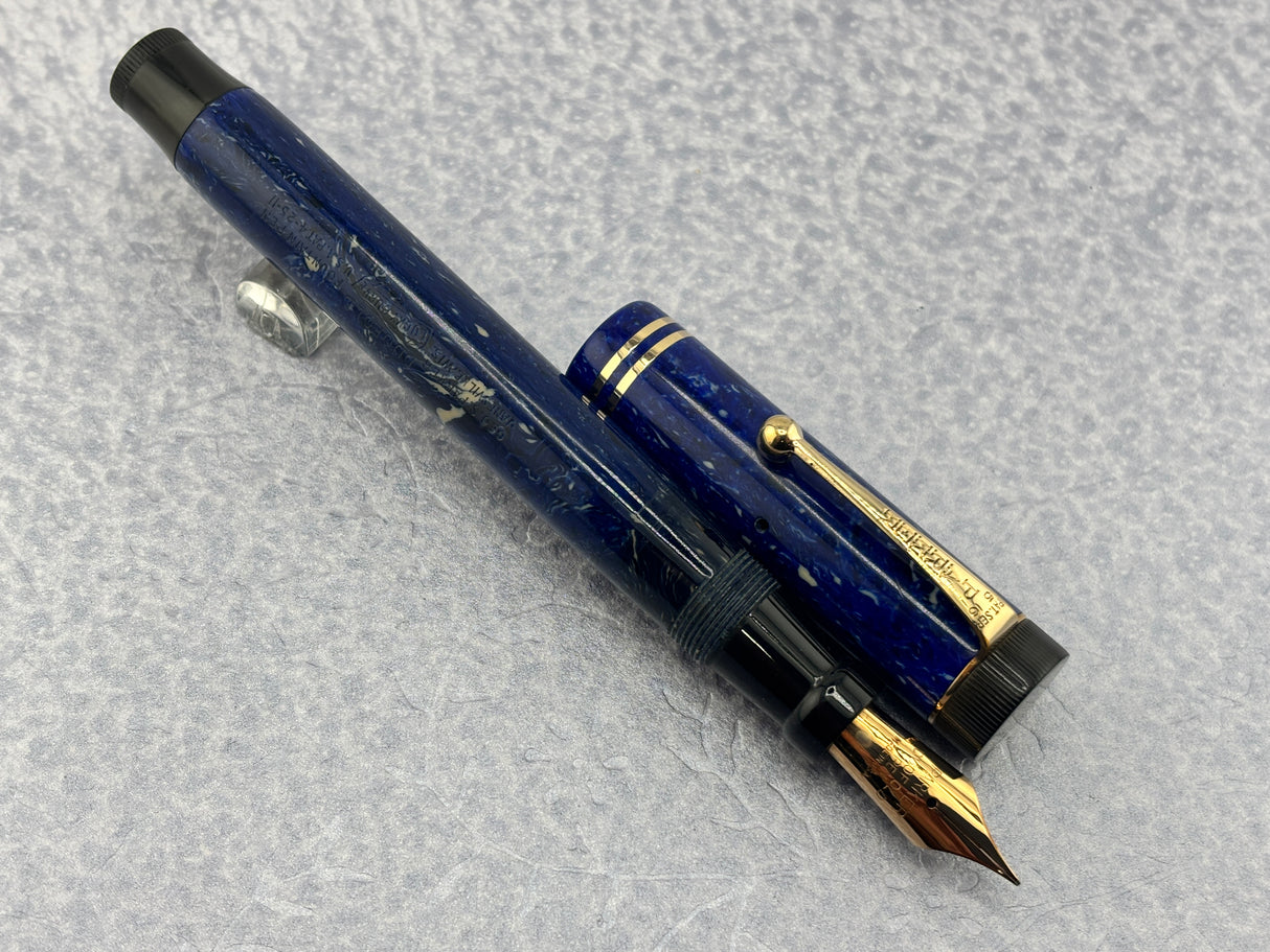 Parker Duofold Senior Lapis Blue Fountain Pen
