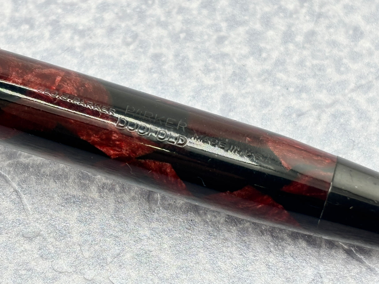 Parker Duofold Junior Streamline Burgundy Marble - Fountain Pen