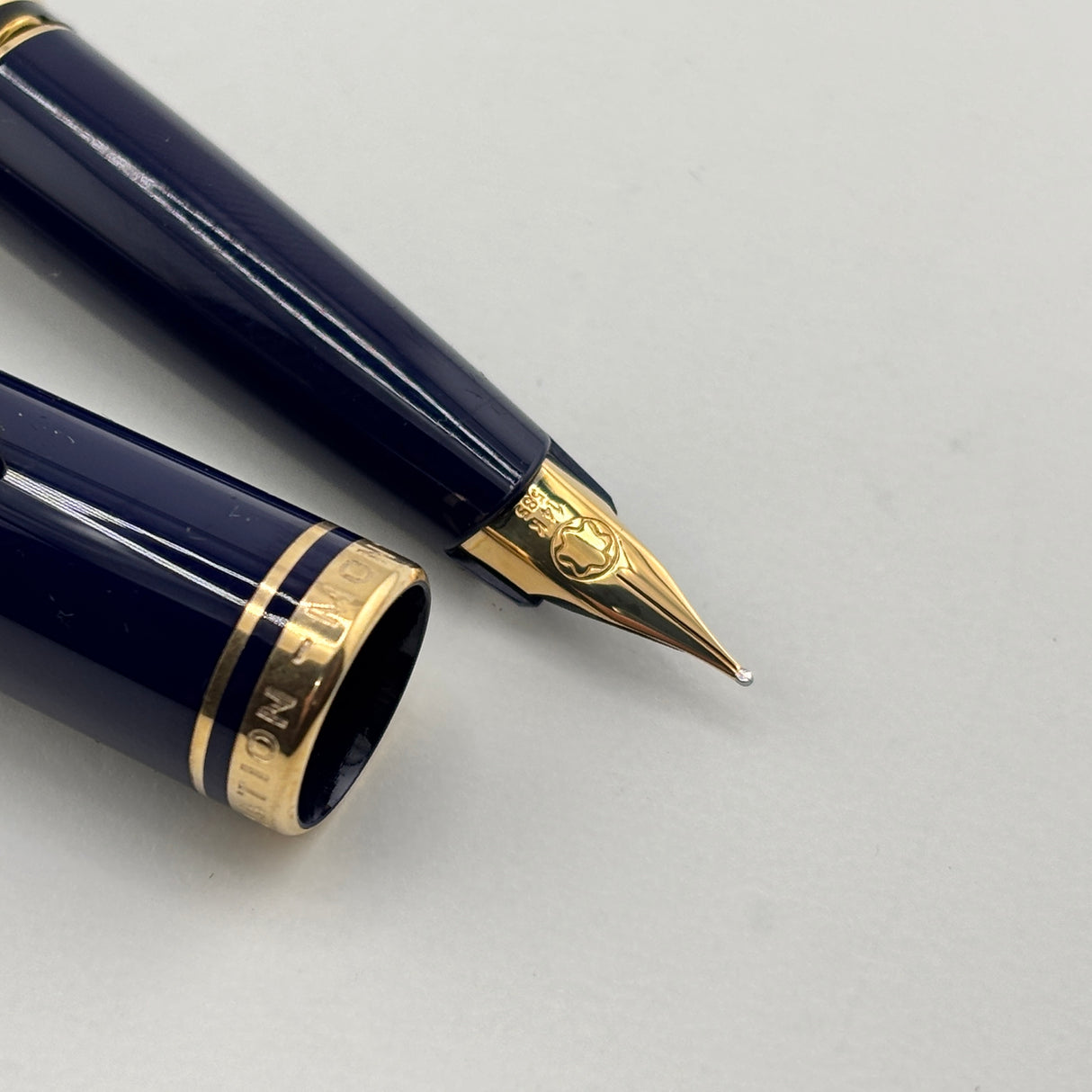 Montblanc Generation Blue Fountain Pen - Fine 14 Kt Gold Nib