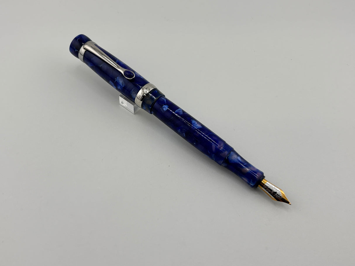 Stipula I Castoni Lapis Fountain Pen - Fine 18 Kt Gold Nib - A First Generation Castoni!